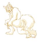  absurd_res anthro athletic blush butt canid canine embarrassed fox fox_mccloud full-length_portrait hi_res kneeling male mammal monsterrtrash nintendo nude portrait solo star_fox video_games 