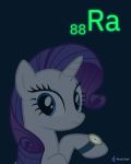  2020 4:5 absurd_res blue_eyes bust_portrait clock english_text equid equine female feral friendship_is_magic frown glowing hasbro hi_res horn looking_at_viewer mammal mane my_little_pony parclytaxel portrait purple_background purple_mane radium_(element) raised_hoof rarity_(mlp) signature simple_background solo text unicorn watch white_body 
