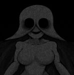  2020 big_breasts big_eyes black_background black_eyes breasts female hi_res humanoid monster not_furry simple_background smile smiling_at_viewer solo tagme 
