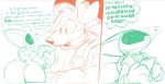  alien anthro big_ears boot_(artist) breast_eyes canid canine comic duo female fox hi_res male mammal marion_the_completely_normal_fox mouse multi_eye murid murine plant please_help_tag rodent simple_background 