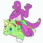  animate_inanimate animated anthro bodily_fluids ceratopsian cum diaper dinosaur duo ejaculating_cum fist genital_fluids inflatable invalid_tag jimmyrumshot living_inflatable male male/male orgasm ornithischian pool_toy reptile riding riding_on_back scalie smile swim_ring theropod thrusting triceratops tyrannosaurid tyrannosaurus tyrannosaurus_rex zoran 