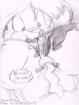 2002 3_toes 4_fingers amarim anthro big_breasts body_between_breasts breasts canid canine cheek_tuft cpr dazed duo emanata english_text eric_schwartz exclamation_point facial_tuft featureless_crotch feet female fingers fox gloves_(marking) graphite_(artwork) greyscale guide_lines gurgle_(sound_effect) hatching_(art) larger_female long_tail lying male male/female mammal markings monochrome naturally_censored nipple_tuft nude nude_female nude_male on_back panicking shaded sheila_vixen signature simple_shading size_difference sketch smaller_male speech_bubble tail teeth text toes tongue tongue_out traditional_media_(artwork) tuft unconscious vocalization wide_eyed