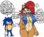  archie_comics areola areola_slip big_breasts blush bodily_fluids bottomless breasts chipmunk clothed clothing curvaceous curvy_figure darkwolfhybrid dialogue duo english_text eulipotyphlan female footwear gloves ground_squirrel handwear hedgehog hi_res looking_back male mammal nipple_outline pubes rodent sally_acorn sciurid shoes sonic_the_hedgehog sonic_the_hedgehog_(archie) sonic_the_hedgehog_(comics) sonic_the_hedgehog_(series) sweat text thick_thighs voluptuous 