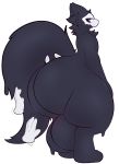  2020 alpha_channel anthro balls big_balls big_butt big_tail black_body black_fur butt canid canine canis changed_(video_game) disembodied_hand fur genitals goo_creature hi_res huge_balls huge_butt huge_thighs hyper hyper_balls hyper_butt hyper_genitalia hyper_thighs lightningfire12 male mammal mask puro_(changed) rubber simple_background skull_mask solo thick_thighs transparent_background wolf 
