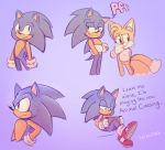  2020 anthro blue_eyes canid canine clothing dialogue duo english_text eulipotyphlan footwear fox gaming gloves green_eyes handwear hedgehog male mammal miles_prower nintendo nintendo_switch playing_videogame signature sitting smile sonic_the_hedgehog sonic_the_hedgehog_(series) text verocitea video_games 