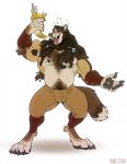  2020 alcohol anthro armwear barazoku barbarian beard beverage blush body_hair bottomwear braided_hair bubble bulge canid canine canis chest_hair clothed clothing digitigrade drinking_horn drunk facial_hair hair holding_cup holding_object horn kihu long_hair male mammal musclegut muscular muscular_anthro muscular_male narrowed_eyes navel nipples open_mouth pants pubes simple_background smile solo substance_intoxication teeth tight_bottomwear tight_clothing tight_pants tongue topless topless_male white_background wolf 