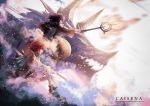  angel arknights caisena exusiai_(arknights) gun horns monster mostima_(arknights) weapon wings 