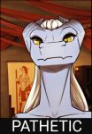  amber_eyes anthro draako dragon edit female feretta horn looking_at_viewer low_res meme mis&#039;alia pathetic_(meme) reaction_image reptile scalie silver_dragon silver_skin solo tale_of_tails webcomic 