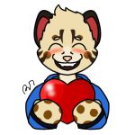  &lt;3 1:1 anthro blush felid feline happy holding_heart leopardus male mammal ocelot rodrigo_(cyberrodrigo) smile smiling_at_viewer 