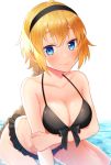  bikini breast_hold cleavage fate/grand_order jeanne_d&#039;arc jeanne_d&#039;arc_(fate) saki_usagi swimsuits wet 