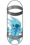  2019 alien angry blue_body blue_eyes blue_nose capsule captured container disney experiment_(lilo_and_stitch) hi_res icy_body lilo_and_stitch mxst16344 on_glass signature simple_background slushy_(lilo_and_stitch) solo white_background 
