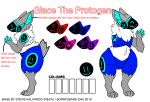  canid english_text fluffy glace_protogen hi_res machine male mammal model_sheet protogen solo text 