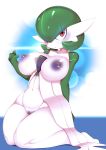  absurd_res ashraely big_breasts blush breasts clothing curvy_figure digital_media_(artwork) female fingers gardevoir genitals green_hair hair hi_res huge_breasts humanoid humanoid_genitalia looking_at_viewer nintendo nipples not_furry nude open_mouth pok&eacute;mon pok&eacute;mon_(species) pussy red_eyes simple_background solo thick_thighs video_games voluptuous wide_hips 