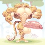 2021 abs anthro armpit_tuft artist_name back_muscles balls biceps big_balls big_biceps big_muscles big_pecs big_penis big_tail biped black_ears black_eyebrows black_mouth black_nose blurred_background cheetah claws countershading digital_drawing_(artwork) digital_media_(artwork) dipstick_tail eyebrows feet felid feline foreskin fur genitals glans gloves_(marking) grass hi_res huge_balls huge_muscles huge_pecs huge_penis humanoid_genitalia humanoid_penis hyper hyper_genitalia hyper_muscles hyper_penis long_tail male mammal markings multicolored_body multicolored_fur muscular muscular_anthro muscular_arms muscular_legs muscular_male muscular_thighs nipples outside pecs penis plant pose proud retracted_foreskin signature solo spots spotted_body spotted_fur spotted_hands spotted_legs spotted_markings spotted_tail standing tail tail_markings tan_body tan_countershading tan_face tan_fingers tan_soles tan_tail_tip text thick_arms thick_thighs tree two_tone_body two_tone_face two_tone_fur vein veiny_penis white_claws wolfiecanem wrestling_singlet yellow_body yellow_face yellow_feet yellow_fur yellow_legs yellow_tail
