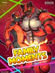 abs absurd_res allan_(zourik) anthro areola biped black_body black_fur black_tail brother_(lore) brothers_(lore) cover duo dylan_(zourik) felid feline felis fur generation_7_pokemon hi_res incineroar male mammal multicolored_body multicolored_fur muscular muscular_anthro muscular_male nintendo nipples nude pecs pokemon pokemon_(species) red_body red_fur red_nose red_tail sibling_(lore) smile tail teeth torracat zourik