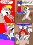  buster_bunny comic kthanid lola_bunny space_jam tiny_toon_adventures 