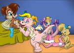  archie_comics babs_bunny cassie chip_&#039;n_dale_rescue_rangers crossover disney dragon_tales gadget_hackwrench molly_cunningham sally_acorn sonic_team talespin tiny_toon_adventures 