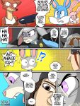  absurd_res anthro babs_bunny badge blue_body blue_fur bodily_fluids brown_eyes brown_hair buster_bunny car clothing comic comic_panel crying dialogue disney duke_weaselton english_text eye_patch eyewear female fur grey_body grey_fur group gun hair handgun hi_res human humor judy_hopps lagomorph leporid long_ears male mammal mustelid musteline page_number pink_body pink_fur police police_officer police_uniform purple_eyes rabbit ranged_weapon rcblackdie rcblackdie_(character) red_body red_eyes red_fur revolver scar shotgun speech_bubble tears text tiny_toon_adventures topwear true_musteline uniform vehicle vest warner_brothers weapon weasel zootopia 