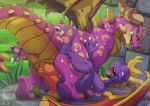  activision anal anal_penetration anthro claws conditional_dnp dragon duo genitals horn knot male male/male male_penetrated male_penetrating male_penetrating_male open_mouth penetration penis sadiki_(spyro_the_dragon) sex size_difference slightly_chubby spyro spyro_reignited_trilogy spyro_the_dragon video_games xnirox 