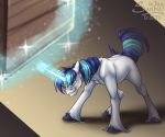  2020 bodily_fluids box equid equine feral friendship_is_magic hasbro horn magic male mammal muscular muscular_feral muscular_male my_little_pony patreon_reward shining_armor_(mlp) solo sunny_way sweat unicorn unicorn_horn wet 