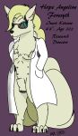  absurd_res animal_genitalia anthro anu_d._laizare_(artist) asian_mythology breasts canid canine clothing coat east_asian_mythology exposed_breasts eyewear fox fox_spirit fully_sheathed genitals glasses hands_in_pockets herm hi_res hope_foresyth_(character) intersex lab_coat mammal multi_breast multi_nipple multi_tail mythology nipples pockets pussy sheath solo topwear 