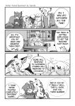  &lt;3 2020 4koma 5_fingers angry aniapt_(manga) anthro arcade black_nose blush boba_bearstein bodily_fluids canid canine canis cheek_spots cheek_tuft chest_tuft chien clothed clothing comic cute_fangs detailed_background digital_media_(artwork) dipstick_ears dipstick_tail domestic_dog dress_shirt ear_piercing ear_ring ears_up english_text eyewear facial_tuft fingers fluffy fluffy_tail forced_smile fox furniture girly gloves_(marking) greyscale group hair happy hat headgear headwear heart_nose holding_object hoodie inner_ear_fluff inside long_tail male male/male mammal manga markings mephitid messy_hair monochrome multicolored_body multicolored_ears multicolored_tail necktie open_mouth open_smile piercing riri_(tapirclip) screentone shirt shocked simple_background sitting skunk smile speech_bubble standing star suit sunglasses sweat sweatdrop table tail_hug tapirclip text thick_tail topwear tuft two_tone_body ursid uwu vein whispering 