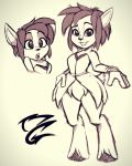  2020 4:5 activision anthro bottomless clothed clothing dress elora faun female hi_res hooves megadrivebrad monochrome naturally_censored solo spyro_the_dragon video_games 