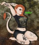  absurd_res female hi_res huldra humanoid mammal mossyhuldra norse pagan solo tattoo thehuntingwolf 