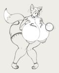 2019 angstrom areola big_breasts big_butt biped breasts butt canid canine digital_media_(artwork) female fox grey_background hi_res huge_breasts huge_butt hyper hyper_breasts hypnosis mammal markings mind_control nipples nude simple_background solo standing thick_thighs wide_hips 