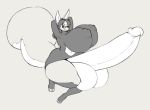  2019 4_toes angstrom anthro balls big_balls big_breasts big_penis biped breasts canid canine digital_media_(artwork) erection fennec fox genitals grey_background gynomorph hair hi_res huge_balls huge_breasts huge_penis hyper hyper_balls hyper_breasts hyper_genitalia hyper_penis intersex mammal penis simple_background solo thick_thighs toes wide_hips 