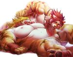  69_position abs anthro balls big_pecs blush chinchilla3333 duo erection felid genitals hair licking long_hair magan male male/male mammal muscular muscular_male nipples nomad_(tas) oral pantherine pawpads pecs penile penis penis_lick red_hair sex tiger tokyo_afterschool_summoners tongue tongue_out video_games 