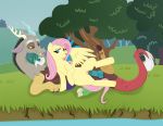  brony discord_(mlp) equid equine female fluttershy_(mlp) friendship_is_magic genitals hasbro hi_res horse hybrid male male/female mammal my_little_pony pegasister pegasus penis pony pussy sex voluxpto wings 