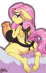  absurd_res alpha_channel animal_genitalia animal_penis anthro anthrofied big_breasts big_penis breasts butt clothing crossgender equid equine equine_penis fluttershy_(mlp) friendship_is_magic ftg_crossgender fti_crossgender gcfmug genitals gynomorph hasbro hi_res huge_penis intersex looking_back mammal my_little_pony pegasus penis solo sweater topwear virgin_killer_sweater wings 