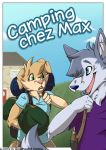  anthro bloodhawk canid canine canis comic cover cover_page detailed_background domestic_dog duo edit french_text hi_res male mammal text xanthe_(artist) xanthewolf young 