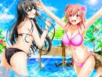  ass cleavage swimsuits tagme yahari_ore_no_seishun_lovecome_wa_machigatteiru. yuigahama_yui yukinoshita_yukino 