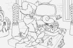  activision anthro arms_tied bandicoot bound coco_bandicoot crash_bandicoot_(series) female forced hair human human_on_anthro hypnosis interspecies lying male male/female mammal marsupial mind_control missionary_position monochrome on_back peikani rape science_lab sex video_games 