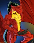  4:5 abs american_dragon:_jake_long animal_humanoid anthro disney dragon dragon_humanoid genitals hi_res humanoid internal_balls iudicium86 jake_long knot male muscular nipples pecs penis ridged_penis scalie scalie_humanoid solo western_dragon western_dragon_humanoid 