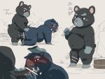  2020 anal animal_crossing anthro belly black_body black_fur blush boris_(animal_crossing) butt cricetid duo fur genitals hamphrey_(animal_crossing) hamster hi_res humanoid_genitalia humanoid_hands humanoid_penis kemono kumao male male/male mammal moobs nintendo oral overweight overweight_male penis rodent sex suid suina sus_(pig) video_games wild_boar 