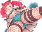  areola ba_kuro breasts cameltoe fishnets garter kiratto_pri_chan no_bra pantyhose 