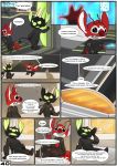  absurd_res alien black_body black_fur chance_(experiment) clothing comic dialogue disney duo english_text evilbunnyking experiment_(lilo_and_stitch) fur hi_res lilo_and_stitch male multi_arm multi_limb red_body red_fur space spacecraft text tsuki_akurei vehicle 