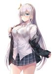  anastasia_(fate/grand_order) bra fate/grand_order harimoji open_shirt see_through seifuku 