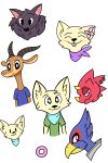  absurd_res animal_crossing antelope anthro arctic_fox avian bandanna bird bovid canid canine chameleon cheek_tuft chico_(fuel) chiropteran clothed clothing deke_(ittybittykittytittys) facial_tuft falco_lombardi female flick_(animal_crossing) flower food fox gazelle hi_res horn lizard male mammal mrfoxluck nintendo piercing plant pteropodid red_body red_skin reptile scalie solo star_fox tuft video_games 