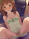  naked ogata_chieri onsen pussy see_through seneto the_idolm@ster the_idolm@ster_cinderella_girls towel wet 