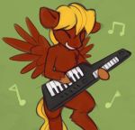  equid equine feral hasbro keyboard_instrument keytar male mammal marsminer musical_instrument my_little_pony pegasus solo soul_harmony wings 