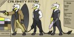  absurd_res anthro avian big_penis calamity_atom clothing divino genitals gryphon gun hi_res holtia knot male model_sheet mythological_avian mythology nude penile_spines penis prosthetic ranged_weapon solo weapon 