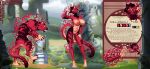 anthro blue_eyes breasts butt claws column deity detailed_background digital_media_(artwork) egg elemental_manipulation english_text felid female feral fire fire_manipulation fur general_(disambiguation) genitals hair hi_res leaf magic mammal model_sheet mythology natural_plaid nipples nude nude_anthro nude_female open_mouth pantherine plant pussy reference_image reference_to_character references ruins sculpture smile smiley_face solo standing statue stripes tail teeth temple text tiger toe_claws tongue vines