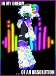 2025 abstract_background anthro arm_warmers armwear blush bovid butt caprine chitter17 clothed clothed_anthro clothed_male clothing digital_media_(artwork) english_text eyewear femboy floppy_ears freckles fur glasses hair hi_res hoof_hands hooves horizontal_pupils horn impact_(font) leg_warmers legwear male mammal markings multicolored_markings nipples pupils rainbow_markings rave rear_view sega sheep solo sonic_the_hedgehog_(series) sparklefur spots spotted_body spotted_fur standing swirl_(marking) text wool_(fur)