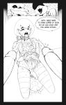  anthro bodily_fluids bound bratty_(undertale) catty_(undertale) chained clothed clothing collar crossdressing cum cum_in_mouth cum_inside cum_on_face genital_fluids genitals girly group gynomorph hi_res intersex male penis protagonist_(undertale) speech_bubble the-nsfw-diner toilet undertale urine video_games watersports young 