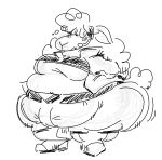  anthro belt bovid caprine clothing female footwear headgear headphones headset hi_res high_heels mammal microphone nintendo overweight overweight_anthro overweight_female sheep shirt shoes simple_background sketch solo star_fox t-shirt topwear tryout video_games white_background 