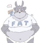  &lt;3 2020 anthro belly clothing kemono male navel overweight overweight_anthro overweight_male pie_furry shirt simple_background solo tokyo_afterschool_summoners topwear tsathoggua underwear video_games white_background 
